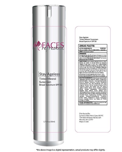 Faces Refreshed Stay Ageless Tinted Mineral Sunscreen Broad Spectrum Spf 30 1.75 Fl Oz (50ml) (Pre Sp06.50c Lb50754 Platinum Airless)